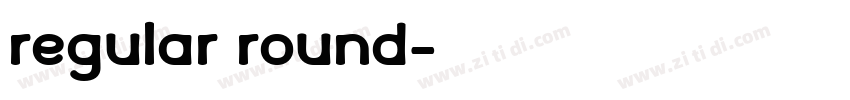regular round字体转换